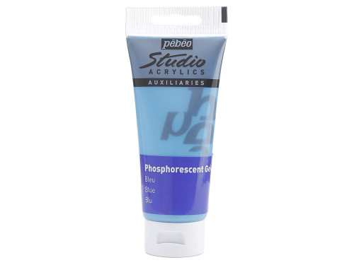 Phosphorescent Gel Studio Acrylics - Pébéo - Blue, 100 ml