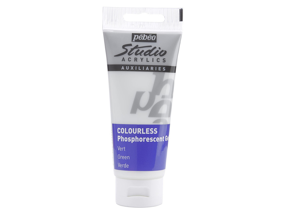 Farba, żel fosforyzujący Studio Acrylics - Pébéo - Colourless, 100 ml
