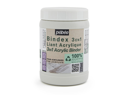Medium, spoiwo akrylowe Bindex 3w1 Studio Green - Pébéo - 225 ml