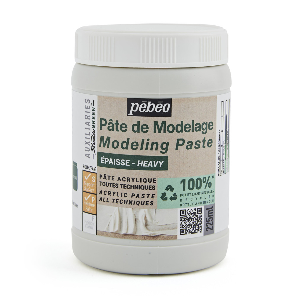 Modeling Paste Studio Green - Pébéo - heavy, 225 ml