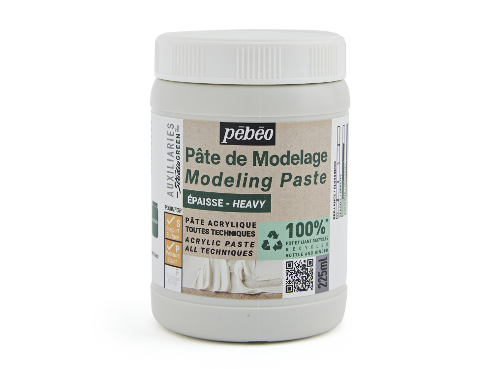 Pasta modelująca Modeling Paste Studio Green - Pébéo - gęsta, 225 ml
