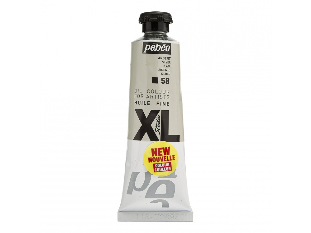 Fine Studio XL Fine Oil paint - Pébéo - 58, Silver, 37 ml
