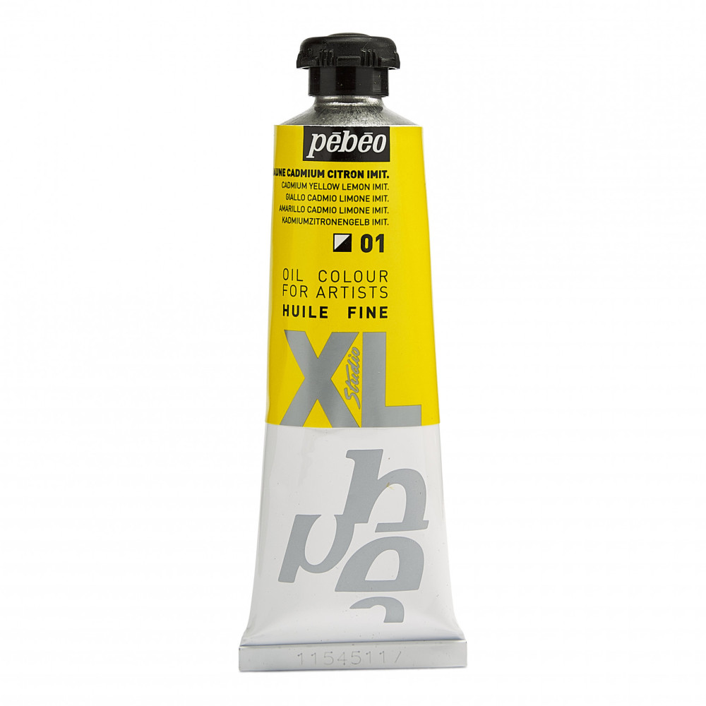 Fine Studio XL Fine Oil paint - Pébéo - 01, Cadmium Yellow Lemon Hue, 37 ml