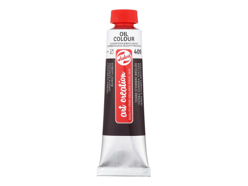 Oil colour paint - Talens Art Creation - 409, Burnt Umber, 40 ml