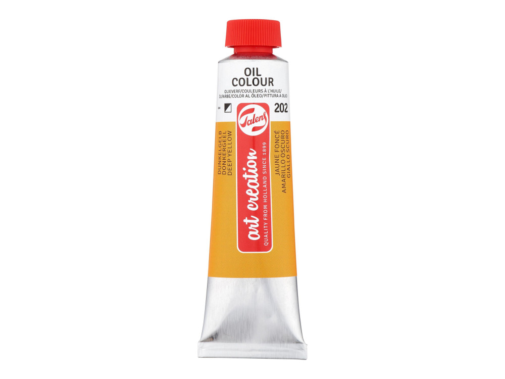 Oil colour paint - Talens Art Creation - 202, Deep Yellow, 40 ml