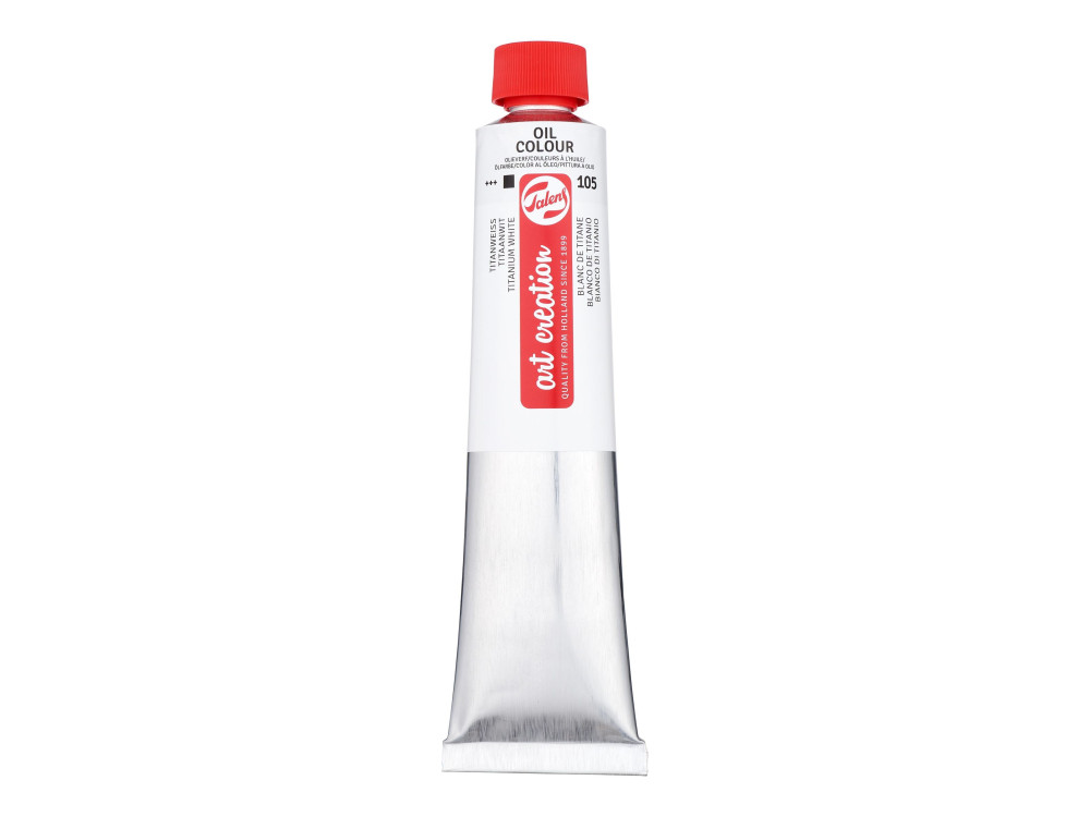 Oil colour paint - Talens Art Creation - 105, Titanium White, 200 ml