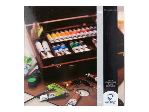 Wooden Box Expert Oil Colour paints - Van Gogh - 26 colors