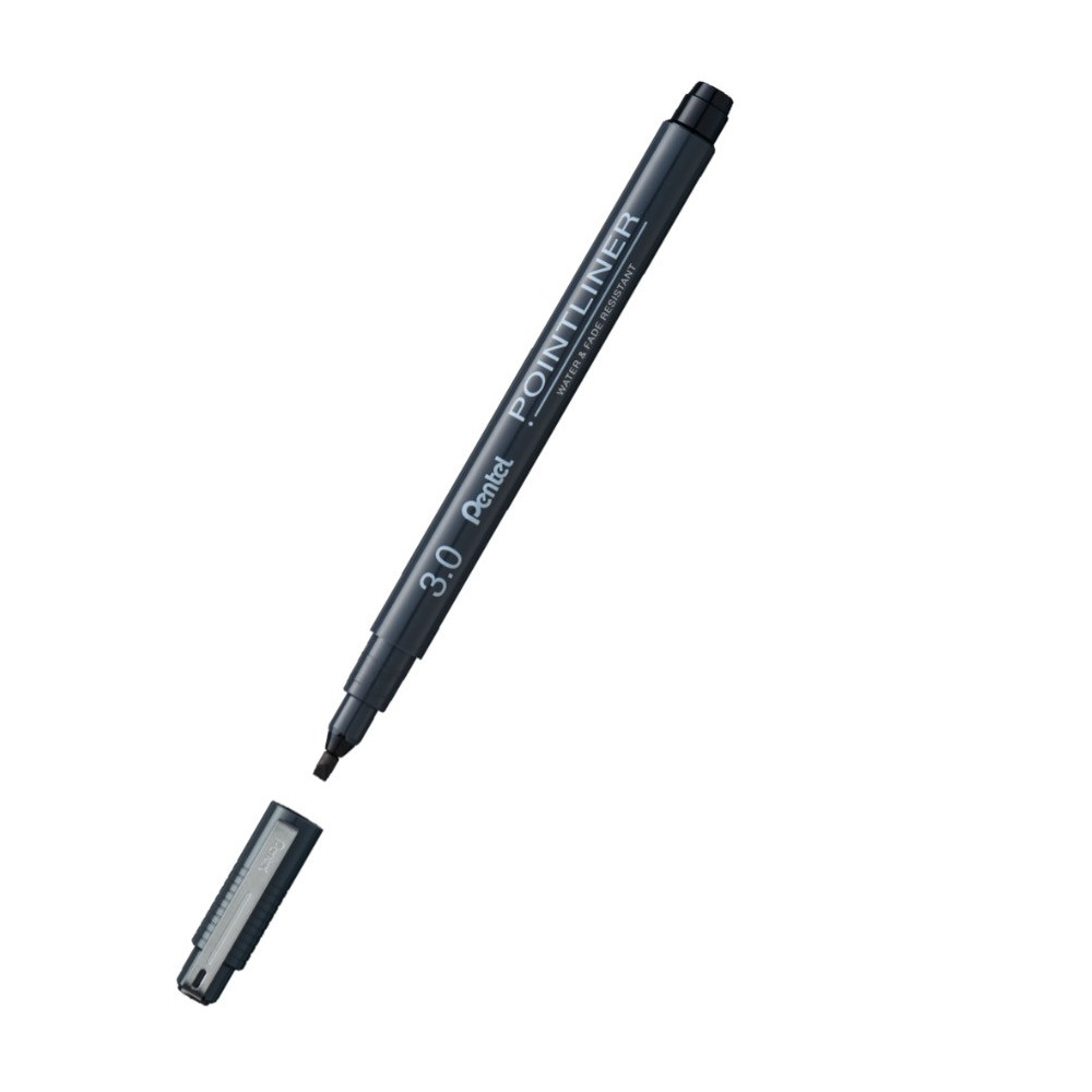 Pointliner calibrated fineliner - Pentel - black, 3 mm