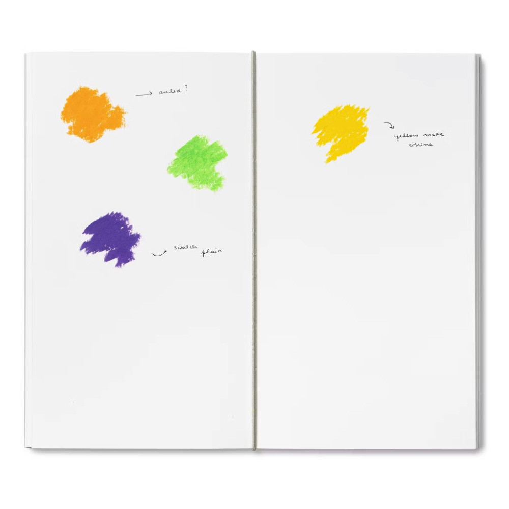 Log notebook refills - mishmash - Watercolour, Light Grey, 12 x 22 cm, 64 pages