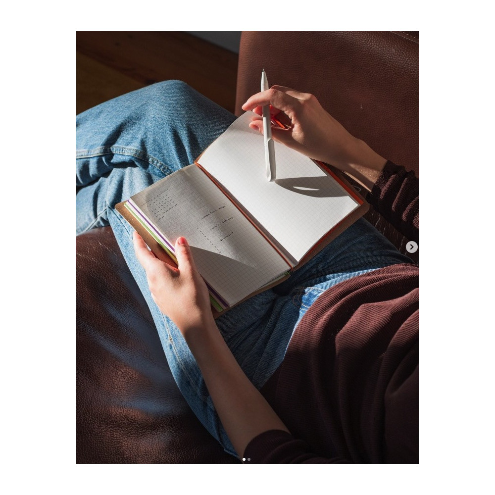 Log notebook refills - mishmash - Lined, Citrine, 12 x 22 cm, 64 pages