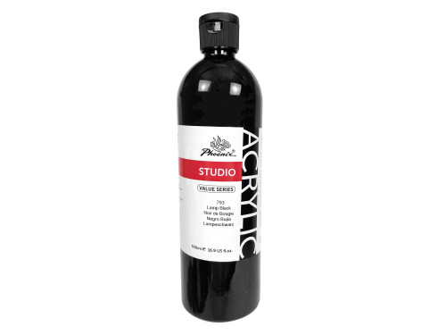 Acrylic paint Studio Acrylic - Phoenix - 793, Lamp Black, 500 ml