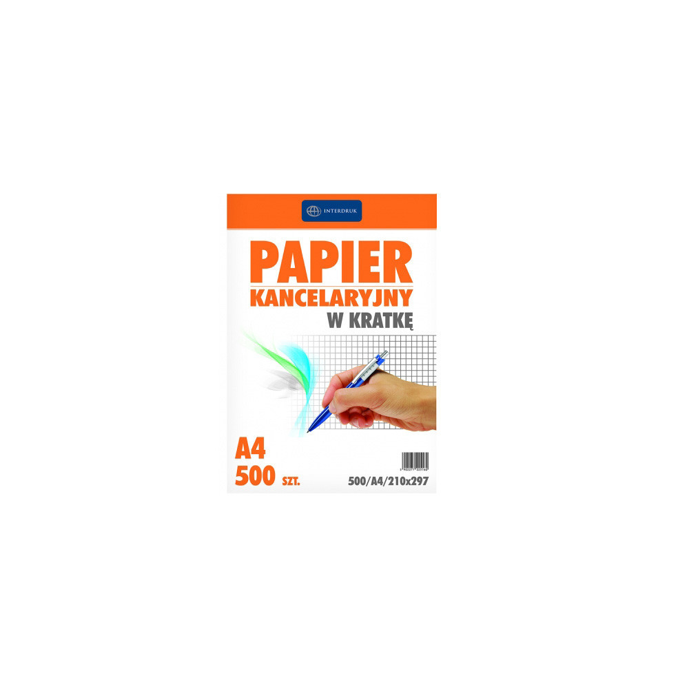 Papier kancelaryjny w kratkę A4 - Interdruk - 500 ark.