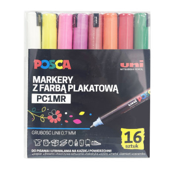 Uni POSCA Paint Marker Pens PC-1MR - All Colours - Set of 12 by Colour