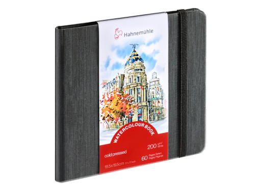 Watercolour Book - Hahnemühle - cold pressed, 19,5 x 19,5 cm, 200 g, 60 pages