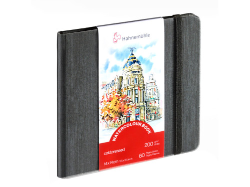 Watercolour Book - Hahnemühle - cold pressed, 14 x 14 cm, 200 g, 60 pages