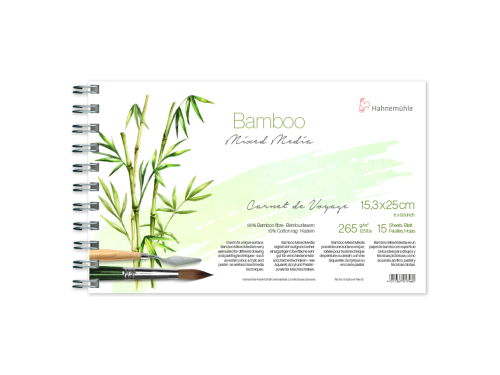 Bamboo Mixed Media paper - Hahnemühle - 15,3 x 25 cm, 265 g, 15 sheets