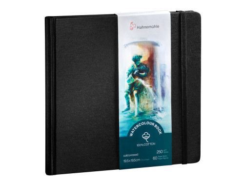 Watercolor Art Journal 100% cotton - Hahnemühle - 19,5 x 19,5 cm, 250 g, 60 pages