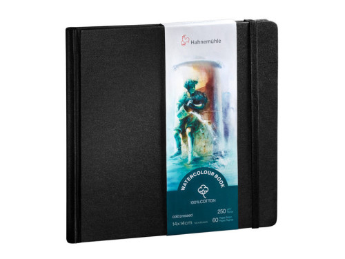 Watercolor Art Journal 100% cotton - Hahnemühle - 14 x 14 cm, 250 g, 60 pages