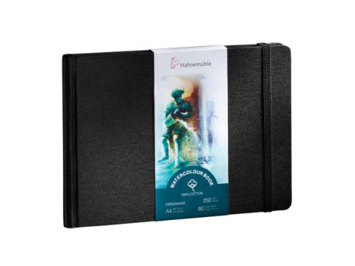 Szkicownik do akwareli Watercolour Book 100% Cotton - Hahnemühle - landscape, A4, 250 g, 30 ark.