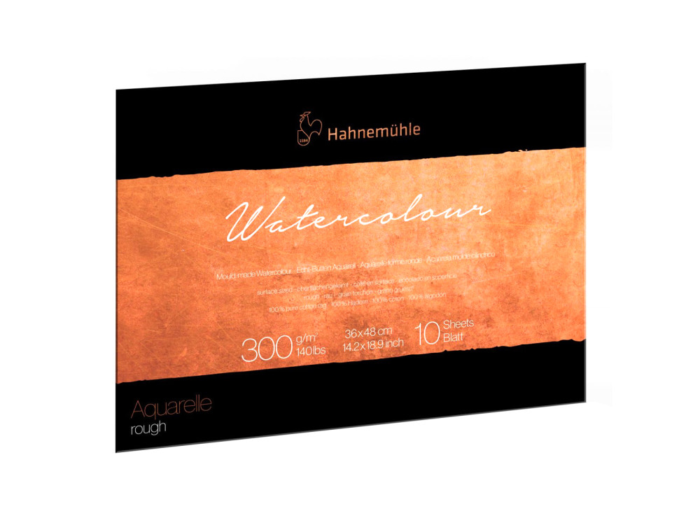 The Collection Watercolour paper pad - Hahnemühle - rough, 36 x 48 cm, 300 g, 10 sheets