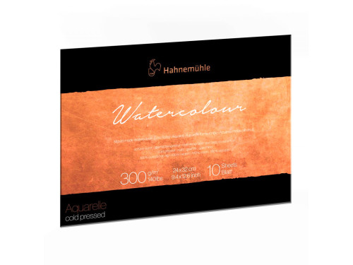 The Collection Watercolour paper pad - Hahnemühle - cold pressed, 24 x 32 cm, 300 g, 10 sheets