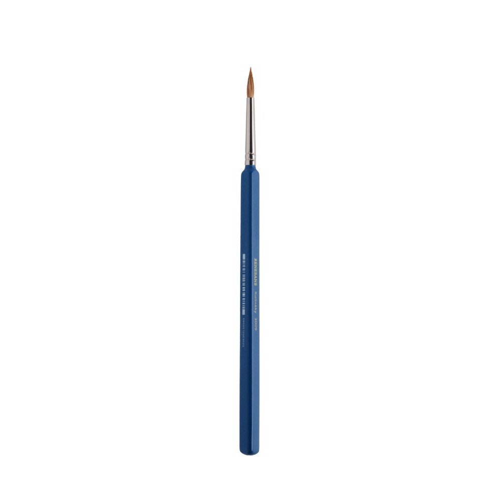 Natural Kolinsky brush, 3009 series - Renesans - short handle, no. 6
