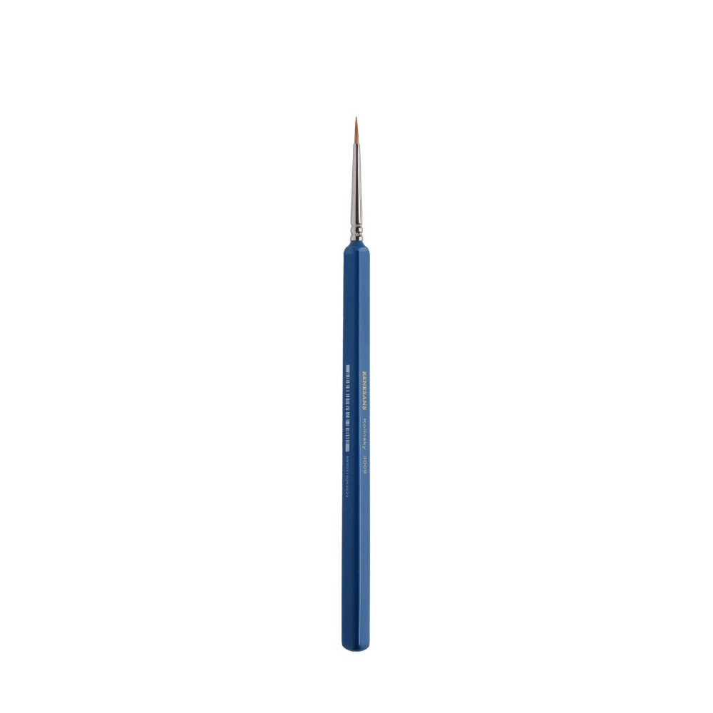 Natural Kolinsky brush, 3009 series - Renesans - short handle, no. 4/0