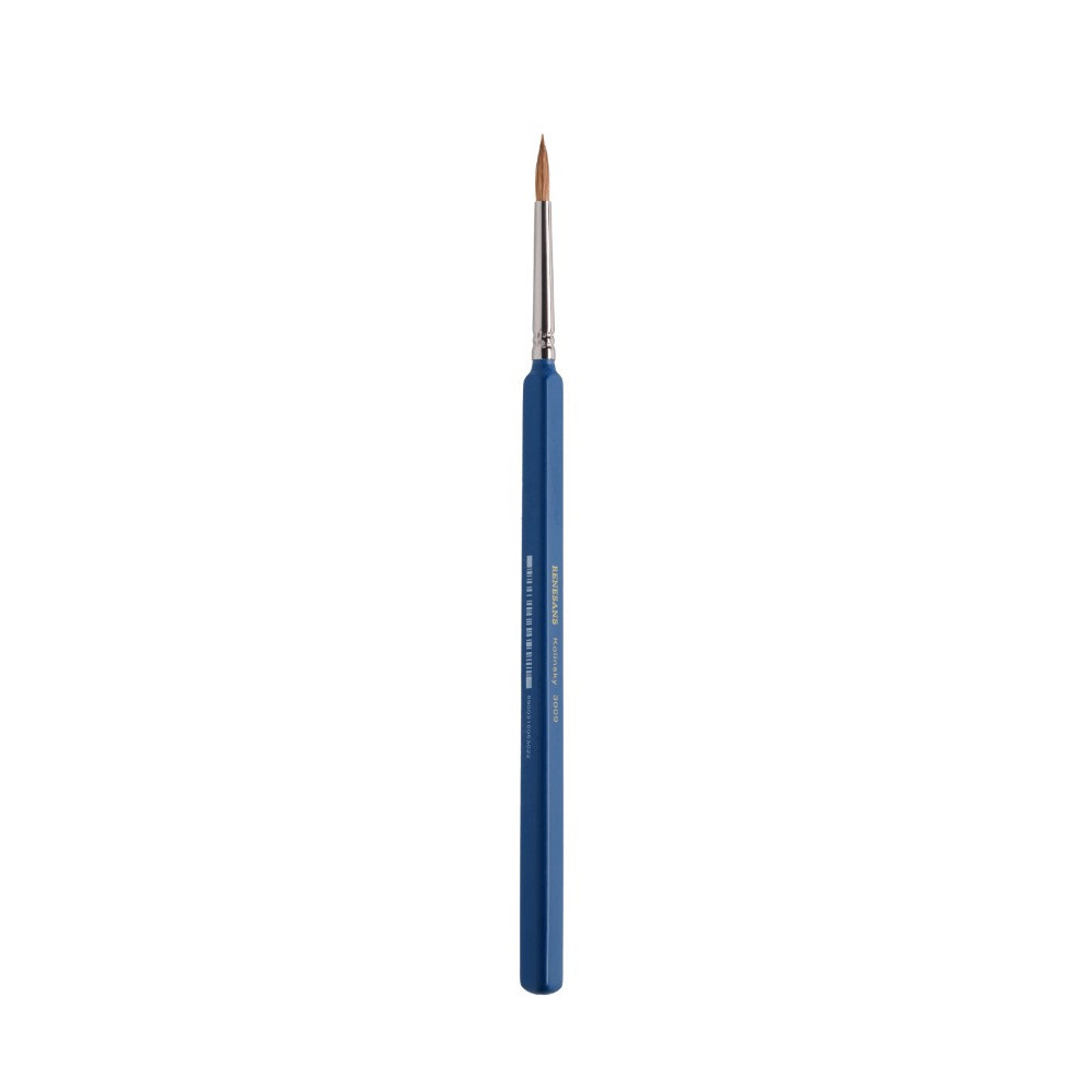 Natural Kolinsky brush, 3009 series - Renesans - short handle, no. 3