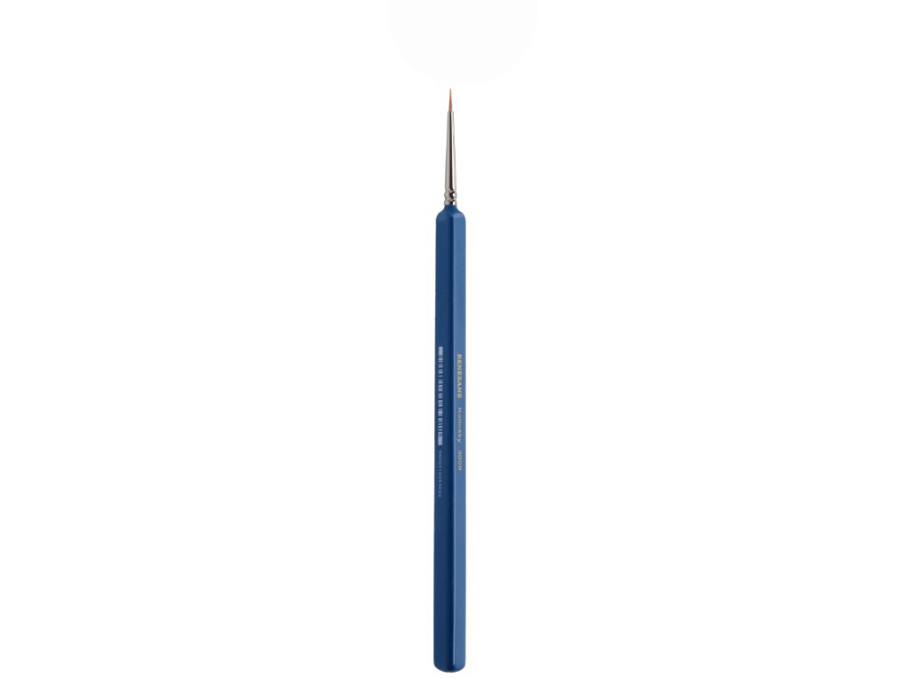 Natural Kolinsky brush, 3009 series - Renesans - short handle, no. 10/0