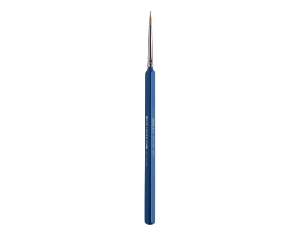 Natural Kolinsky brush, 3009 series - Renesans - short handle, no. 0