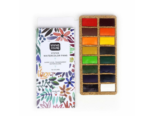 Set of Watercolor pans - Viviva Colors - Original, 16 colors