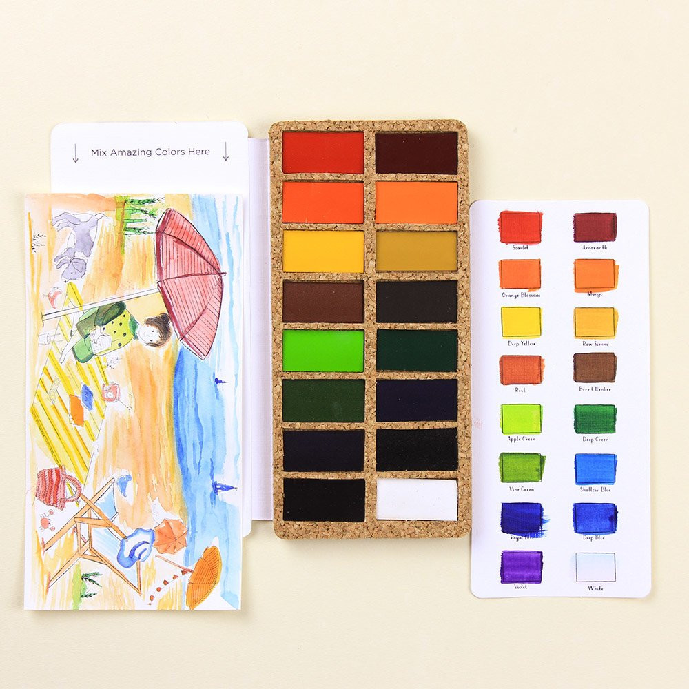 Set of Watercolor pans - Viviva Colors - Original, 16 colors