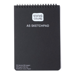 Watercolor Sketchpad A5 - Viviva Colors - 240 g, 24 sheets