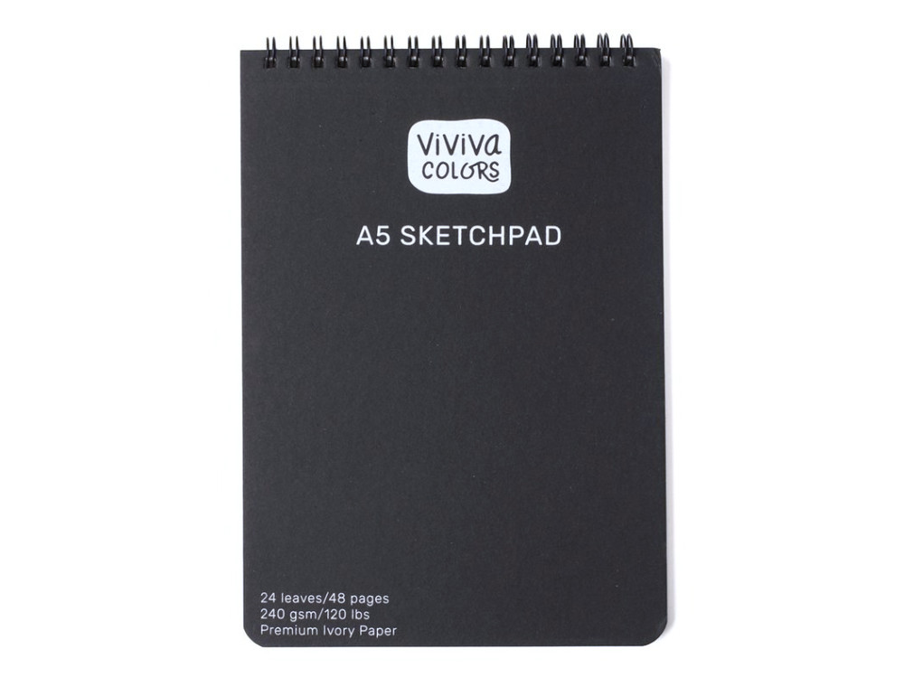 Watercolor Sketchpad A5 - Viviva Colors - 240 g, 24 sheets