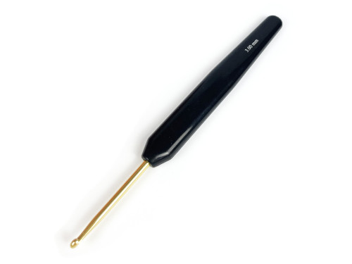 Crochet hook with handle - Rico Design - black, 3 mm