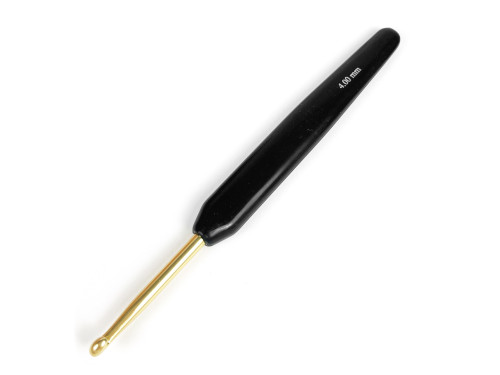Crochet hook with handle - Rico Design - black, 4 mm