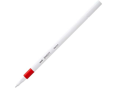 Emott fineliner - Uni - red, 0,4 mm