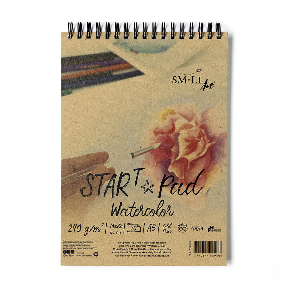 Spiral Watercolor Start pad A5 - SM-LT - 240 g, 20 sheets