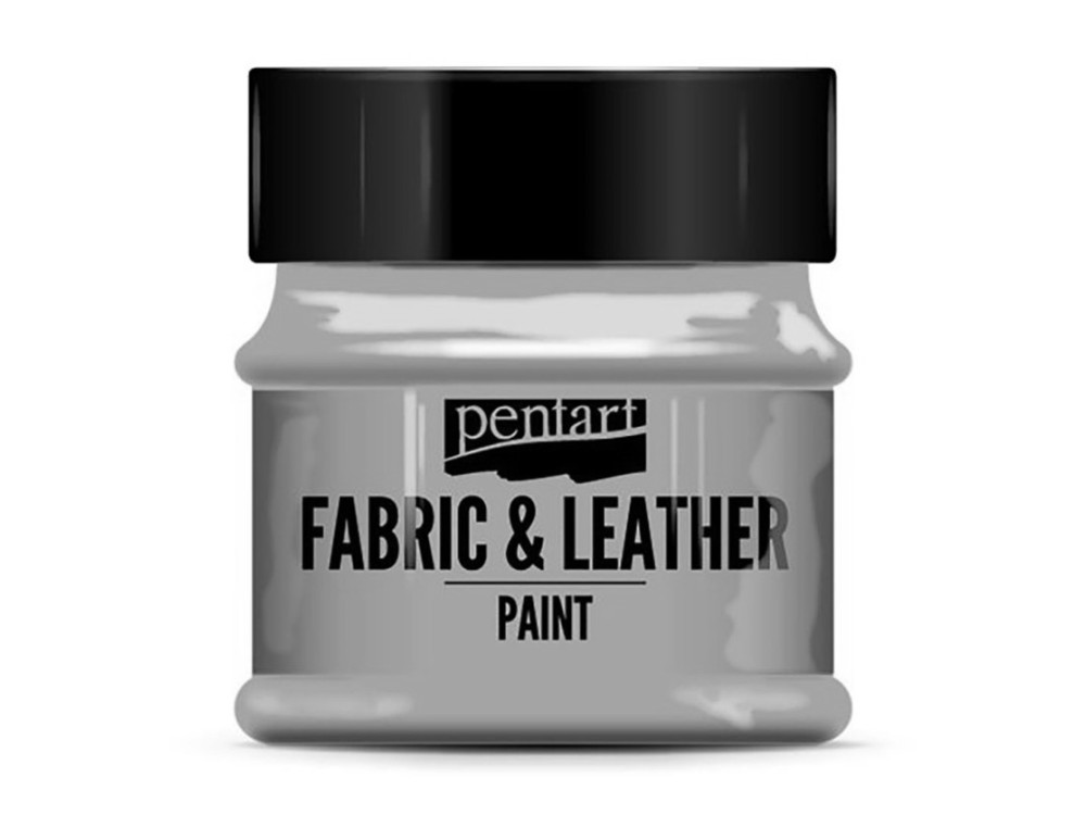 Paint for fabrics & leathers - Pentart - grey, 50 ml