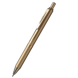 Rollerball pen EnerGel, aluminium - Pentel - gold, 0,7 mm