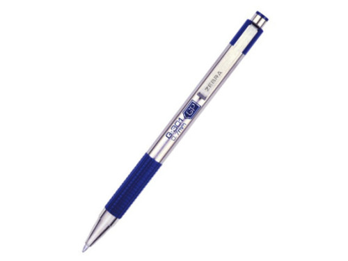 Długopis żelowy G-301 - Zebra - Blue, 0,7 mm