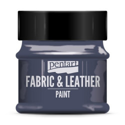 Paint for fabrics & leathers - Pentart - blue jeans, 50 ml