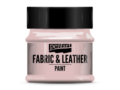 Paint for fabrics & leathers - Pentart - pink, 50 ml