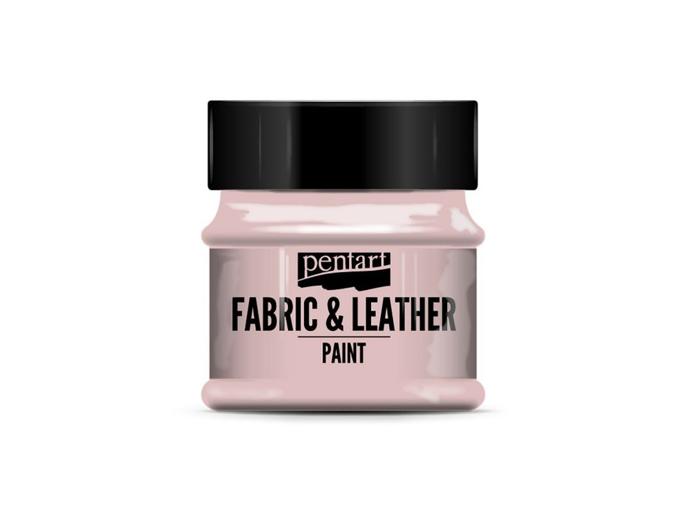 Paint for fabrics & leathers - Pentart - pink, 50 ml