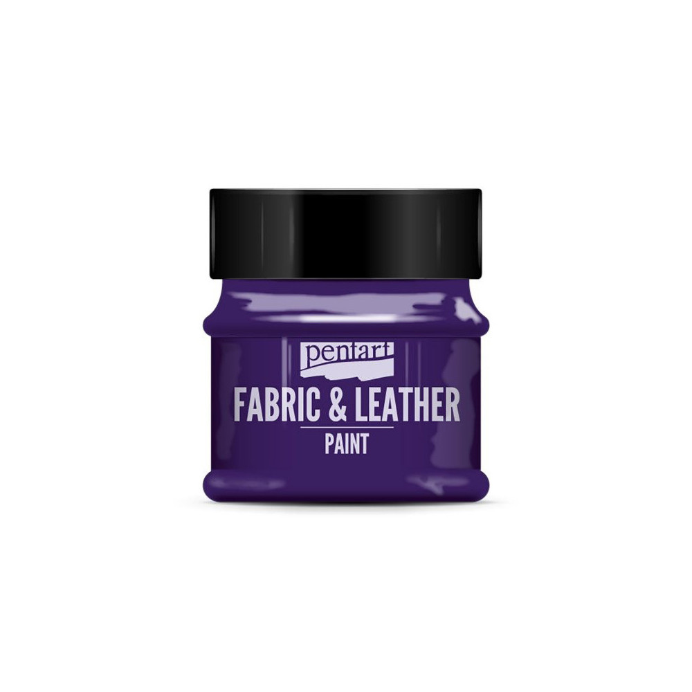 Paint for fabrics & leathers - Pentart - violet, 50 ml