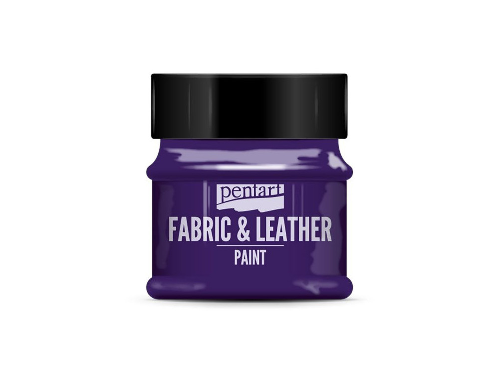 Paint for fabrics & leathers - Pentart - violet, 50 ml