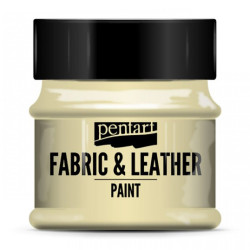 Paint for fabrics & leathers - Pentart - beige, 50 ml