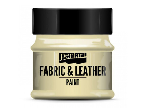 Farba do tkanin i skór - Pentart - beżowa, 50 ml