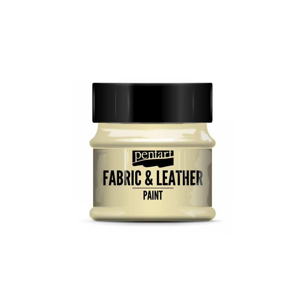 Paint for fabrics & leathers - Pentart - beige, 50 ml