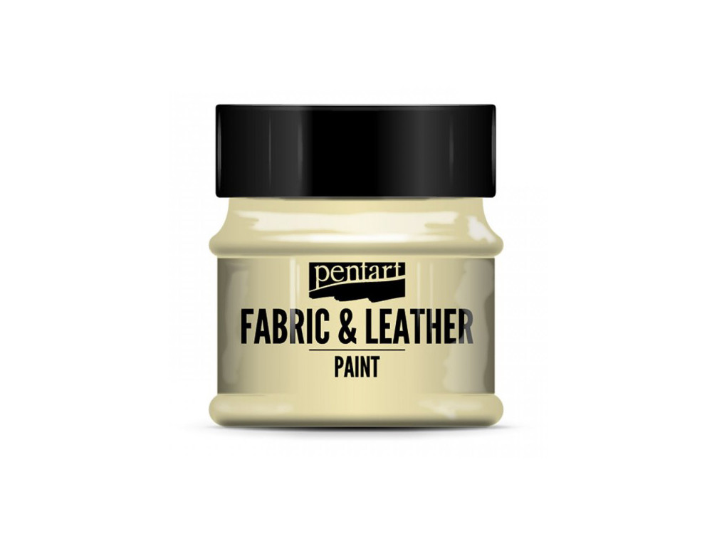 Farba do tkanin i skór - Pentart - beżowa, 50 ml